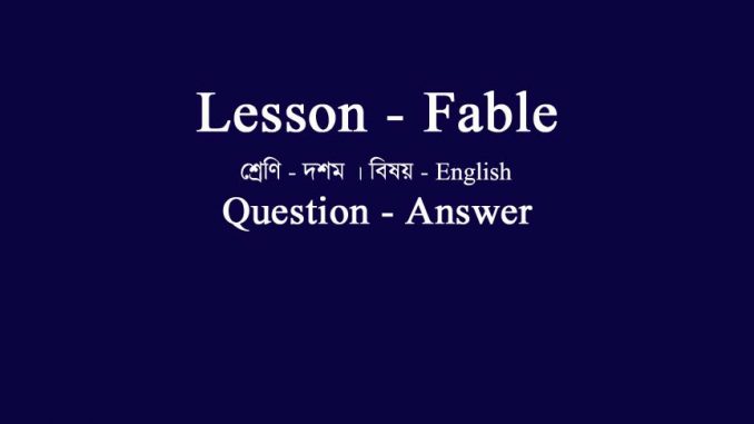 Fable-question-answer