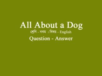 WBBSE-class-10-english-All-about-a-dog
