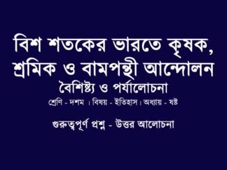 WBBSE-class-10-History-bish-shotoker-varote-krishok-shromik-bamponthee-andolon