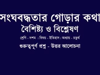 WBBSE-Class-10-History-songhoboddhotar-gorar-kotha-question-answer